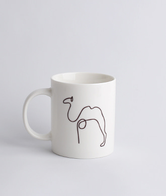 Animal drawing White (낙타) Mug