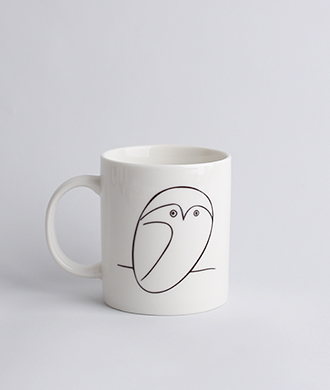 Animal drawing White (부엉이) Mug